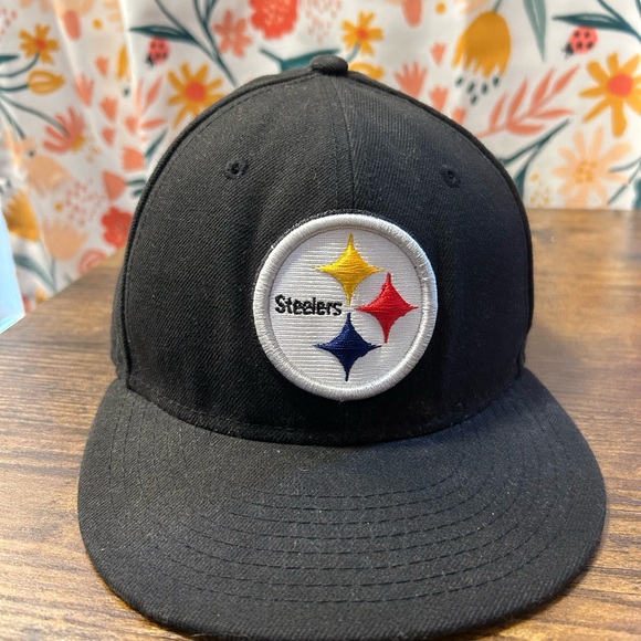 New Era Other - NEW ERA 59FIFTY PITTSBURGH STEELERS Black Fitted Hat Cap 6 3/4 NFL